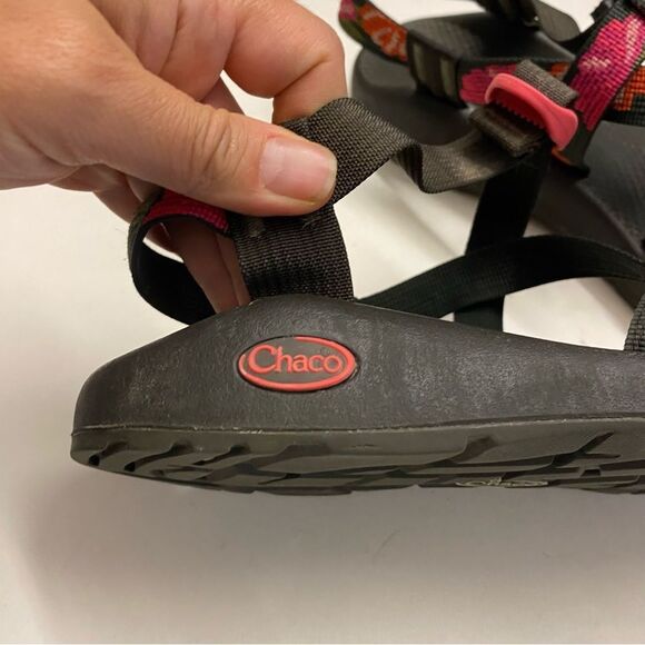 Chaco Z2 Strappy Sandals black floral outdoor waterproof hiking Shoes woman’s 10 - Picture 4 of 8